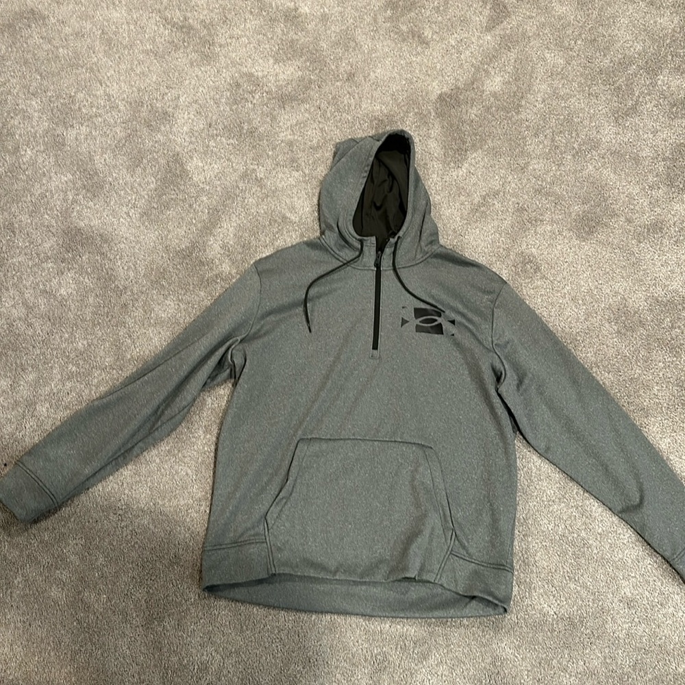 Gray under armour half zip